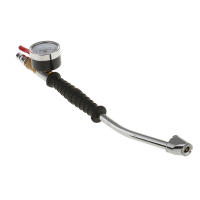 Gauge De Presión De Neumáticos Inflador De Aire 220PSI Compresor Valvulado Para Coche Camión Bicicleta Herramienta De Reparación De Neumáticos Metal Color Plata Y Negro - details 1