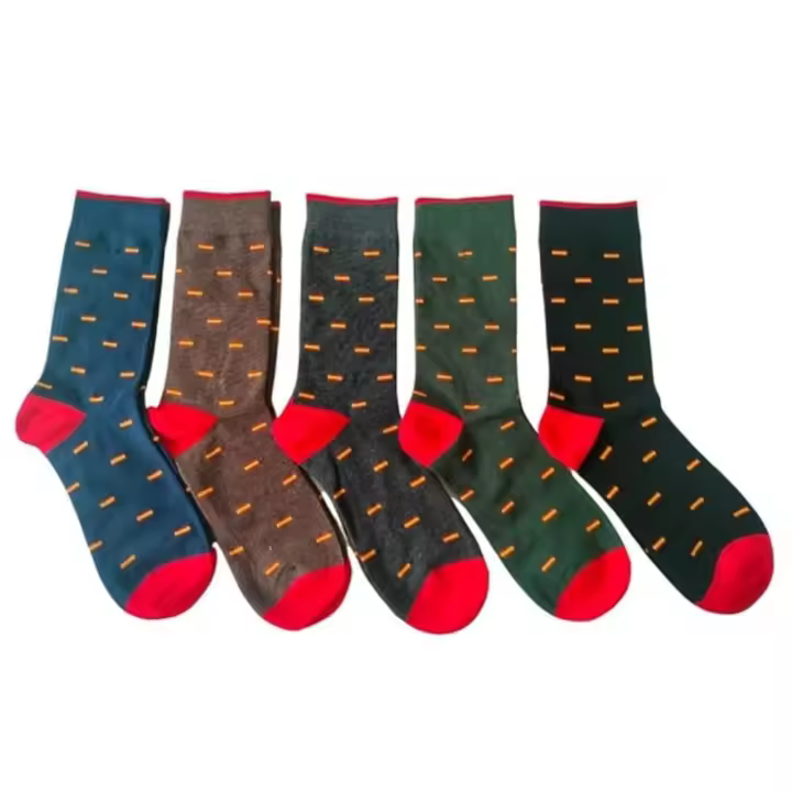 Calcetines Bandera España Hombre en Set de 6 Pares Originales Ideal para Regalo ,calcetin de hombre Talla 40-46 Material Algodón - 1