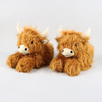 Chinelos De Vaca Highland Escocesa Para Mujeres Y Hombres Regalos Suaves Y Antideslizantes Chinelos De Interior De Peluche - details 5
