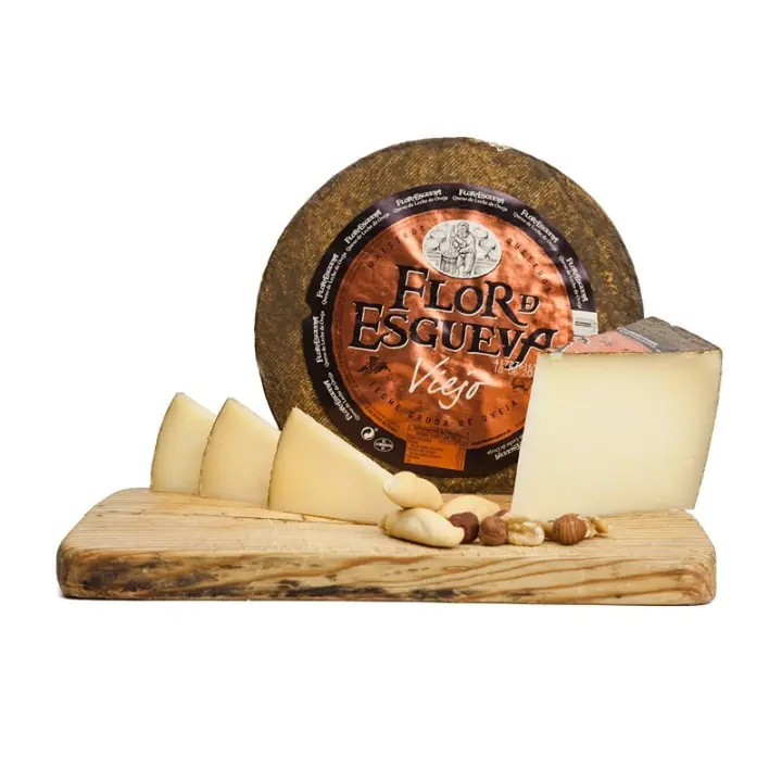 Queso viejo de oveja mini madurado en corteza natural, 1 kg aprox, Flor de Esgueva-delicioso queso corteza natural - 1