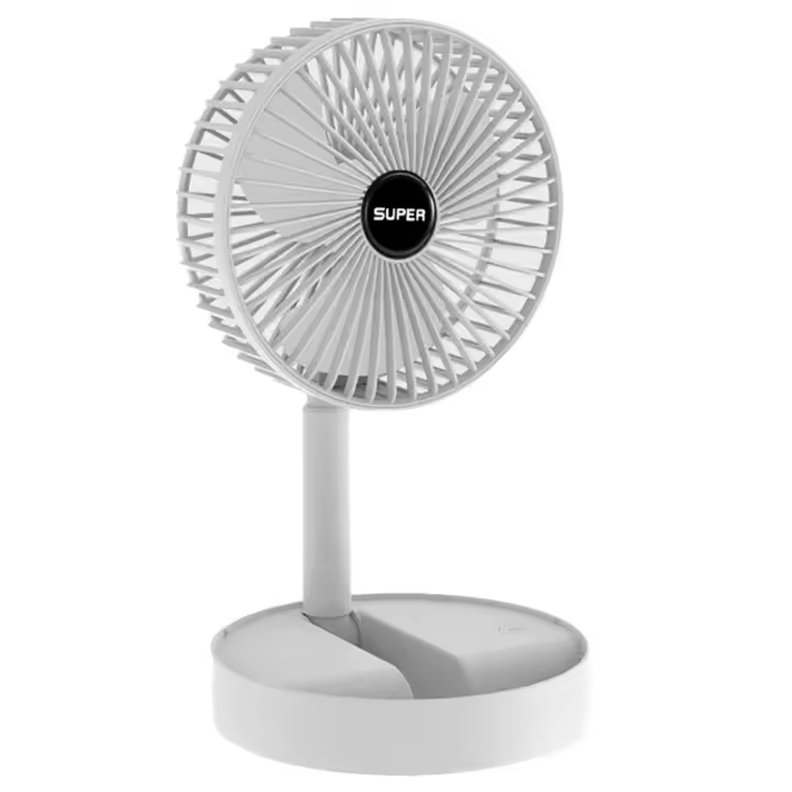 Ventilador de escritorio plegable con bateria lition，Ventilador  Portátil Recargable tres velocidades，Mini ventilador ajustable para el hogar y la Oficina, dispositivo pequeño de refrigeración, portátil, recargable por USB, - 1