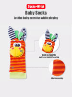 Juego De 4 Pares De Calcetines Con Rascacielos Para Bebés Infantes 0-12 Meses Niña Y Niño Desarrollo Educativo Temprano Juguete Sensorial Regalos Para Pequeños - details 0