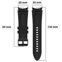 Correa De Reloj Samsung Galaxy Watch 7 6 5 4 pro Classic 47 43mm 46mm 40mm 44mm De Silicona Y Cuero Reemplazo De Pulsera Unisex - details 7