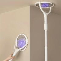 Porta Moscas Eléctrico Recargable Con Cabeza Giratoria Asa Para Exterminio De Plagas Zapper De Interior Para El Control De Plagas En El Hogar - details 2