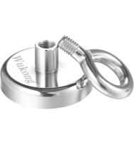 (2 unidades)fuerte fuerza 78kg Super Potente redondo finshing de neodimio imán con cáncamo,48mm de diámetro,para Ciencias, Industria, Pesca y Salvamento - details 2