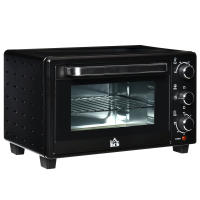 HOMCOM Horno Eléctrico de Sobremesa Horno Sobremesa de 21L 1400W Mini Horno Eléctrico con Temporizador hasta 60min y Temperatura Regulable hasta 230℃ - details 0