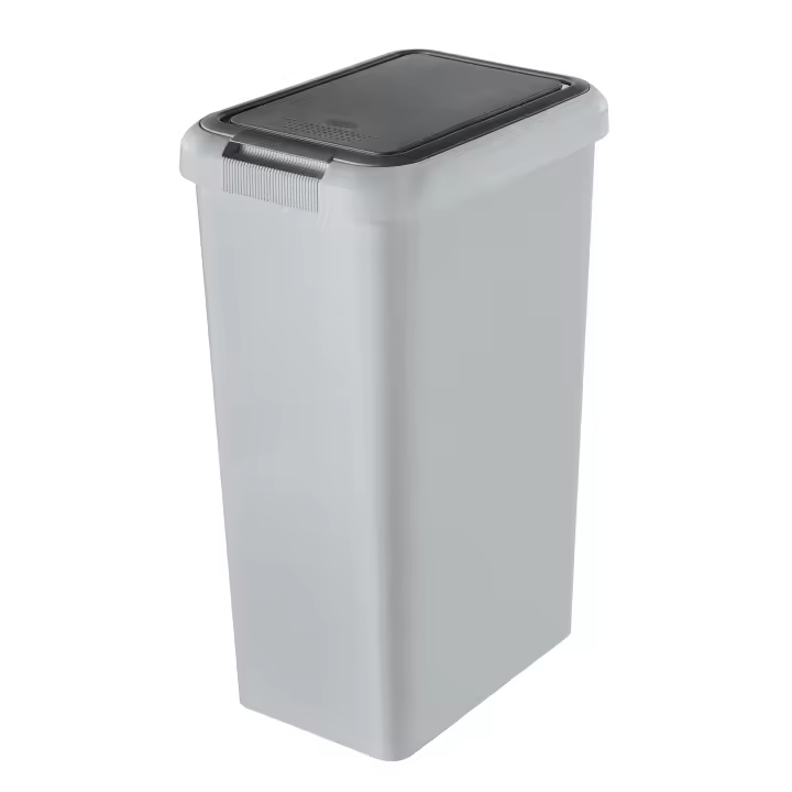 Tontarelli Cubo de Basura TOUCH & LIFT 45L Gris - Fácil de Usar - 1