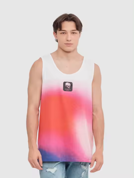 Añade un toque juguetón a tu look con esta camiseta de tirantes estampada con un diseño degradado INSIDE - 1