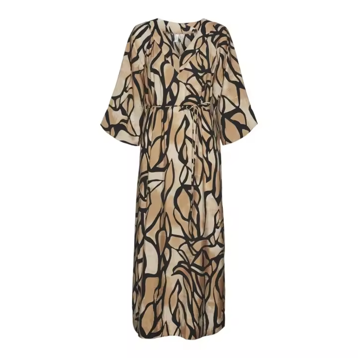 Vero Moda Vestido Mujer VMMARTHA 3/4 SLEEVE ANKLE DRESS WVN BTQ - 1
