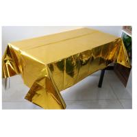 Mantel Desechable De Aluminio Dorado Y Oro Sencillo Para Fiestas Suministros De Fiesta Mantel De Papel Para Arreglos Prop De Evento - details 0