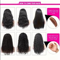 Pelucas Sintéticas De Onda Profunda Para Mujeres Negras Peluca Rizada Suave Natural Color Negro Reemplazo Para Uso Diario Y Fiestas 30 Pulgadas - details 8