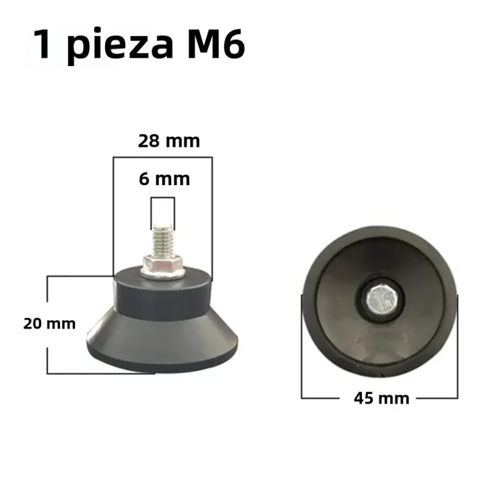 Accesorios Para Compresor De Aire Piezas De Goma Antideslizante Para Compresor De Aire Reemplazo De Piezas De Goma M6 M8 Partes De Herramienta Pneumática - 1