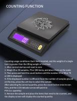 Báscula Electrónica De Cocina Digital Con Pantalla LCD 5kg/0.1g 10kg/1g Acero Inoxidable Impermeable Herramienta De Medición Y Peso Para Hornear - details 8