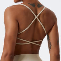 Sudadera Deportiva Para Mujer De Terciopelo Suave Alta Elasticidad Y Secado Rápido Cross Back Yoga Running Fitness Workout - details 10