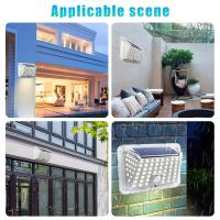 Lámpara De Pared Solar Con Sensor De Movimiento 90 LEDs Luz De Calle Para Jardín Exterior Iluminación Decorativa Para El Hogar Protección IP65 Fuente De Energía Solar ABS Moderno - details 8