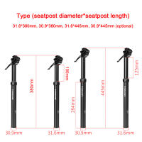 Telescopio Poste De Silla De Bicicleta Ajustable 30.9/31.6mm Aluminio Aleación Bicicleta Accesorio Ciclismo Peso Del Paquete 1000g - details 1