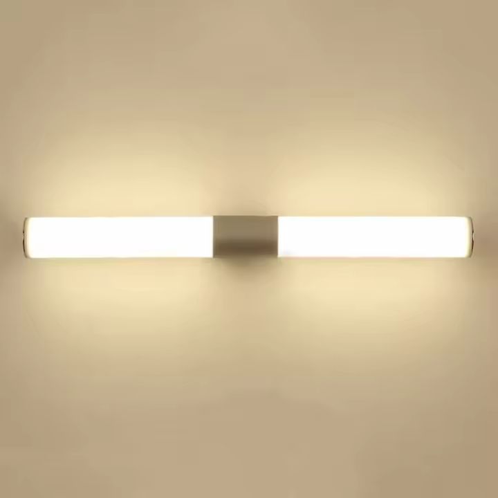 Aplique de pared Espejo Luz frontal Lámpara de pared LED Foco Iluminación de espejo de baño, Luz cálida - 12 W/25 cm - 1