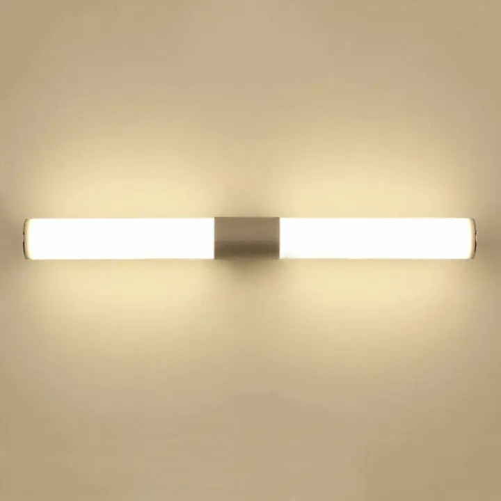 Aplique de pared Espejo Luz frontal Lámpara de pared LED Foco Iluminación de espejo de baño, Luz cálida - 12 W/25 cm - 1