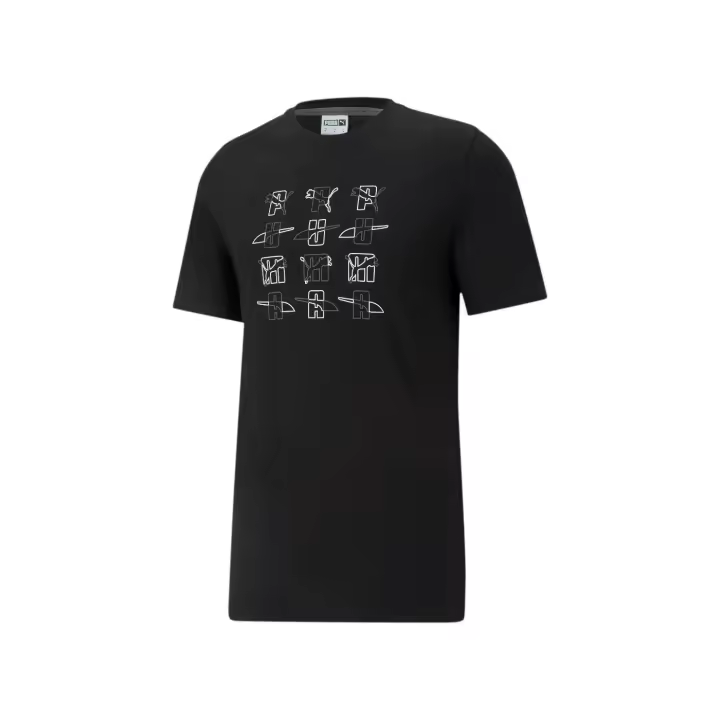 Puma Camiseta Elevate Negra Deporte Hombre Marca Fresca - 1