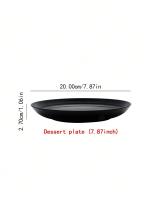 Plato Redondo De Plástico PP Reutilizable Para Camping Picnic Cocina Microondas Y Lavavajillas Resistente Al Calor 11 Piezas - details 0