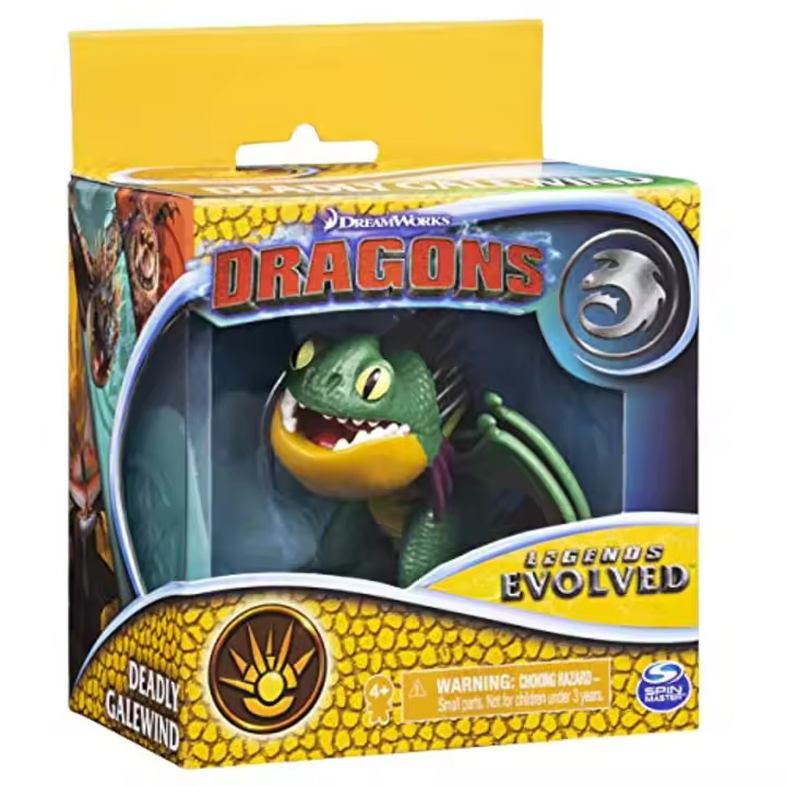 SPIN MASTER - Minidragón DEADLY GALEWIND - Cómo entrenar a tú Dragón - Legends Evolved - Mide 5 cm - Para mayores de 4 años - Coleccionables - 1