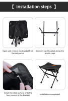 Silla Plegable Portátil Para Camping PACOONE Mini Silla De Pesca Picnic De Aluminio Ultraligero Con Almacenamiento Muebles De Exterior Ligeros - details 12