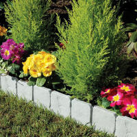 Borde De Jardín Efecto Piedra Fencing Para Paisaje Jardín Valla De Hierba Borde De Flores Eco-amigable Impermeable Plástico - details 2