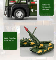 Modelo De Camión De Transporte De Tanques Militares a Escala 1/32 Con Sonido Luz Y Puertas Abiertas Juguetes De Vehículos Para Niños - details 10