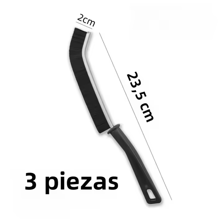 Kit De Cepillos Multifuncionales Para Limpieza De Espacios Estrechos 1/3PCS Herramienta De Limpieza De Baño Cepillo De Cerámica Duro Para Limpieza De Encaje - 1