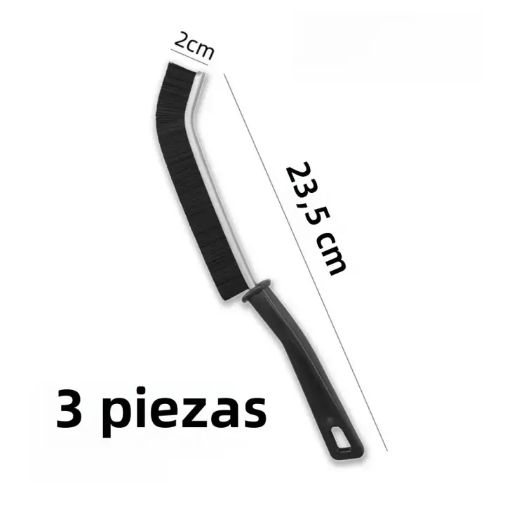 Kit De Cepillos Multifuncionales Para Limpieza De Espacios Estrechos 1/3PCS Herramienta De Limpieza De Baño Cepillo De Cerámica Duro Para Limpieza De Encaje - 1