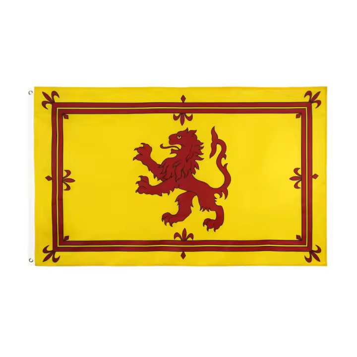 Bandeera De Escocia Con León Real 90x150 CM FLAGLINK Para Decoración Material Poliéster Estilo Impreso Y Colgante - 1