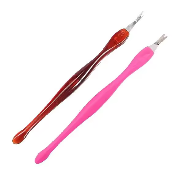 Kit de Recortador y Empujador de Cutículas - Herramienta para Manicura de Uñas y Eliminación de Piel Muerta - Set de 2 Piezas para Decoración de Uñas - Cuidado Profesional de Cutículas - 1