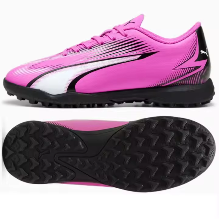 Puma Ultra Play TT Jr shoes 107779 01 – Zapatillas juveniles con suela especializada para césped sintético, materiales ligeros y diseño ergonómico para ofrecer velocidad y precisión en cada jugada. - 1