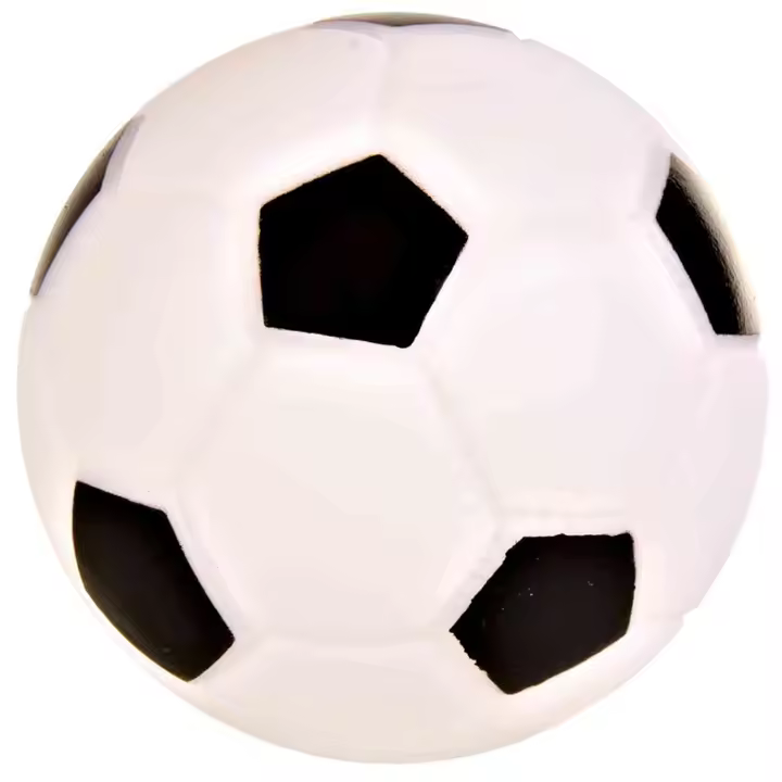 TRIXIE Pelota Fútbol | Pelota Fútbol, Vinilo, con Sonido, ø6 cm - 1