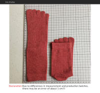 Calcetines Cortos De 5 Dedos De Algodón Para Mujer Y Niñas Absorbentes De Sudor Transpirables Suaves Elásticos Harajuku Para Todas Las Estaciones - details 4