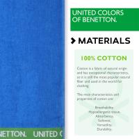 United Colors Of Benetton - Toalla de Playa Azul 90x160cm 380GSM Velour 100% Algodón - Alta Calidad y Suavidad - Certificación OEKO-TEX y BCI - details 2