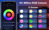 Lámpara De Pared Inteligente LED Control WIFI APP Alexa Google RGB CW 2700-6500K Cubo Ajustable IP65 Aluminio Impermeable Luz Moderna Para Exterior - details 1