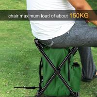 Silla Mochilero Plegable 2 en 1 Bolsa Refrigeradora Portátil al Aire Libre Asiento de Picnic para Senderismo Taburete de Jardín BBQ Taburete Compacto Capacidad de Carga 100 Kg - details 1