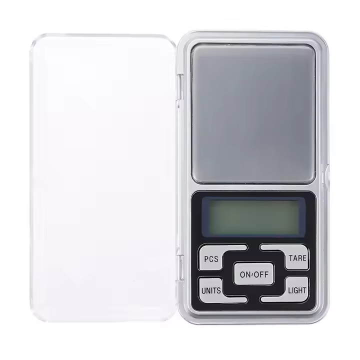 Mini Báscula Digital de Precisión 0,01gr - 200gr | Mini Balanza Multifunción con Pantalla Led Retroiluminada | Escala de Bolsillo para Alimentos, Joyería, Medicina, Café, Laboratorio | RevolutionLine - 1