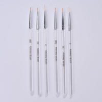 Set De 3 Rotuladores Para Dibujar Y Pintar Uñas Con Brocha Liner Para Arte De Uñas DIY Kit De Manicura - details 1
