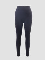 Tight-fitting Yoga Pants Para Mujer Negros Con Bolsillos Lado Elevador De Caderas Fitness High-waisted Leggings Cómodos De Pierna Larga Material Nylon Spandex - details 3