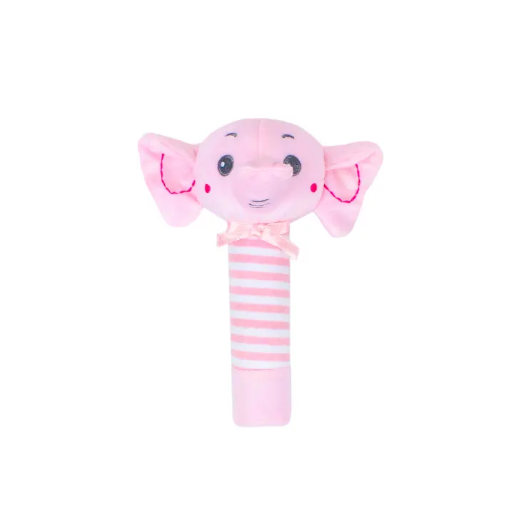 Campana de mano con forma de animal de dibujos animados BBSKY, sonido de llamada para bebé, juguetes para bebés con manivela - 1