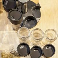Giratorio De Especias 6-Armarrio Organizador De Condimentos Para Encimera Contenedor De Almacenamiento De Fiestas Y Decoración Del Hogar - details 3