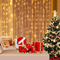 Luces De Cortina LED Con USB Y Control Remoto De 8 Modos Para Decoración De Hogar Pared Ventana Jardín Fiesta Boda Navidad - details 2