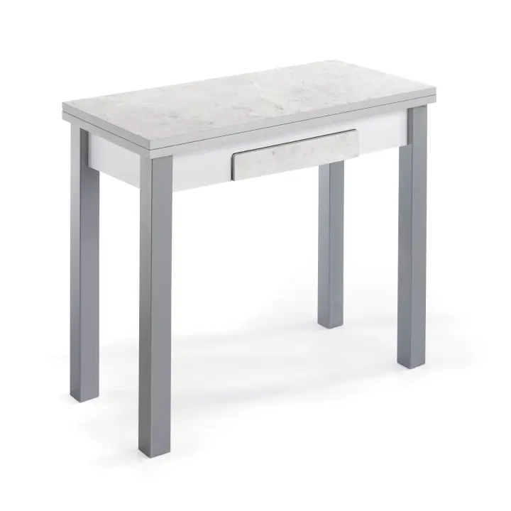 Momma Home Mesa de Cocina Extensible Moduo MDF/MARBLE 80 X 40/80 X 76 CM - 1