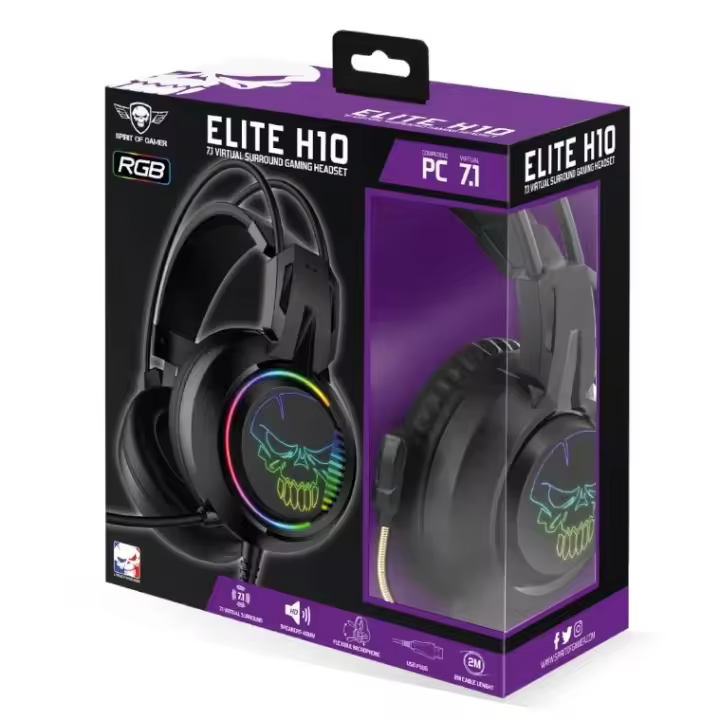 Spirit of Gamer Auricular Elite H10 Negro - 1