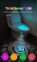 Luz De Noche RGB Con Sensor De Movimiento Proyector De Estrellas Para Inodoro Impermeable Luz Cambiante De Color Iluminación De Baño Toilette WC Backlight - details 0