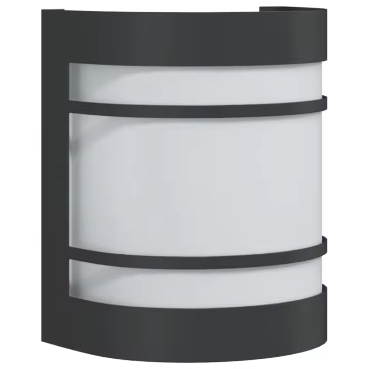 vidaXL Aplique de exterior de acero inoxidable luz de pared exterior Color Negro,  Plateado, y mas - 1
