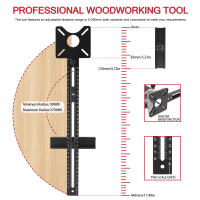 Juego De Herramientas De Carpintería 4 En 1 Juego De Router Milling Groove Bracket Herramienta De Corte Circular De Aluminio Juego De Punzón Router - details 2