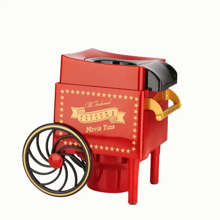 NK Palomitero Retro, Máquina de Palomitas de Maíz Eléctrica 1200W, Botón fácil de utilizar, Preparación listas en 2 minutos, Aire Caliente, Tamaño 0,3L, Portable, Ideal para Casa - 1